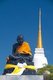 Thailand: Statue of old abbot, Phra Chedi Luang (temple on top of hill), Khao Tang Kuan (hill at north end of town), Songkhla, Songkhla Province